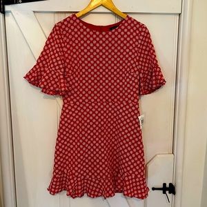 B Darlin Red Eyelet Mini Dress